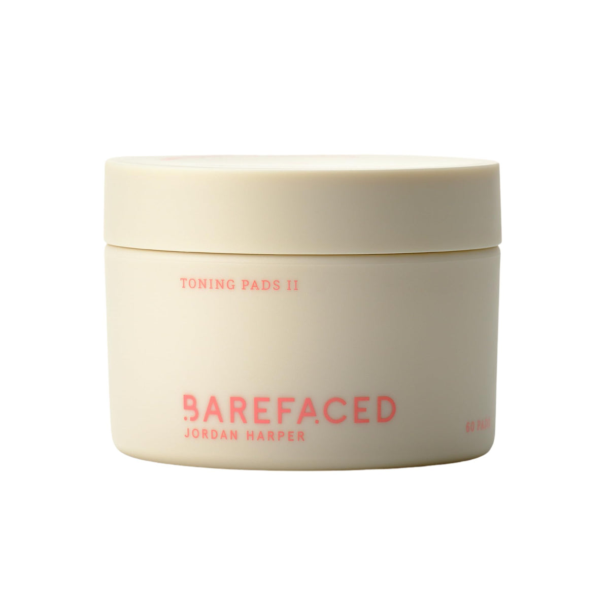Barefaced Toning Pads II packshot montrant l'emballage et les 60 pièces.
