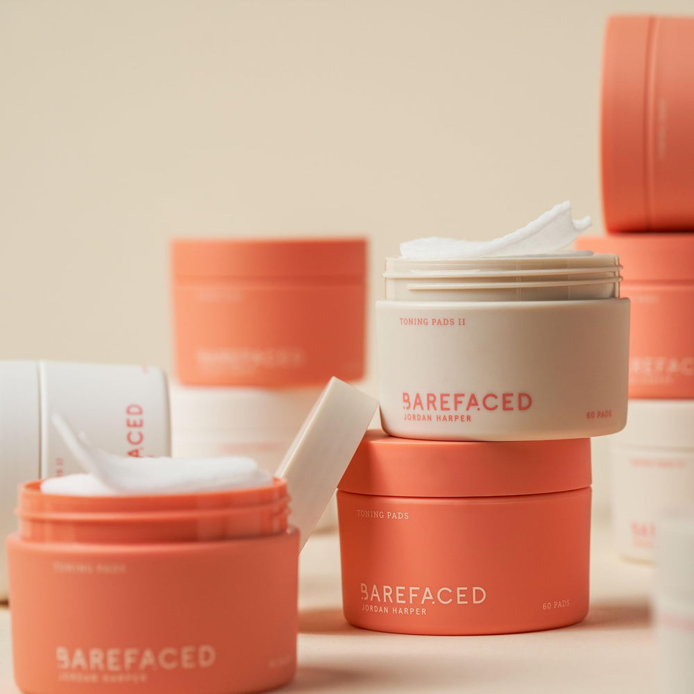 Barefaced Toning Pads peau plus lumineuse après utilisation régulière