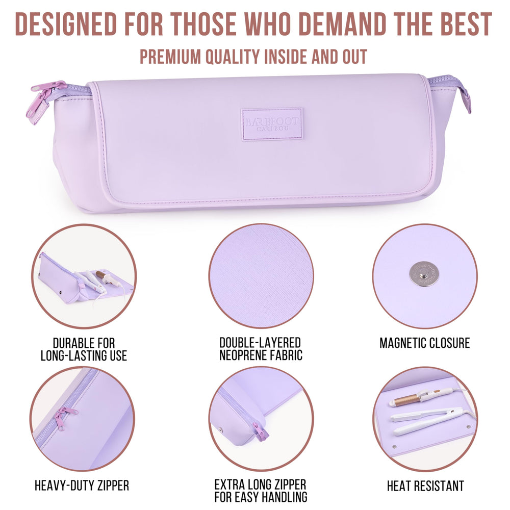 Barefoot Caribou porte-accessoires-lilas: organisation compacte lors des voyages