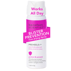 Barefoot Scientist PreHeels+ : bouteille spray prête à protéger des frottements des pieds