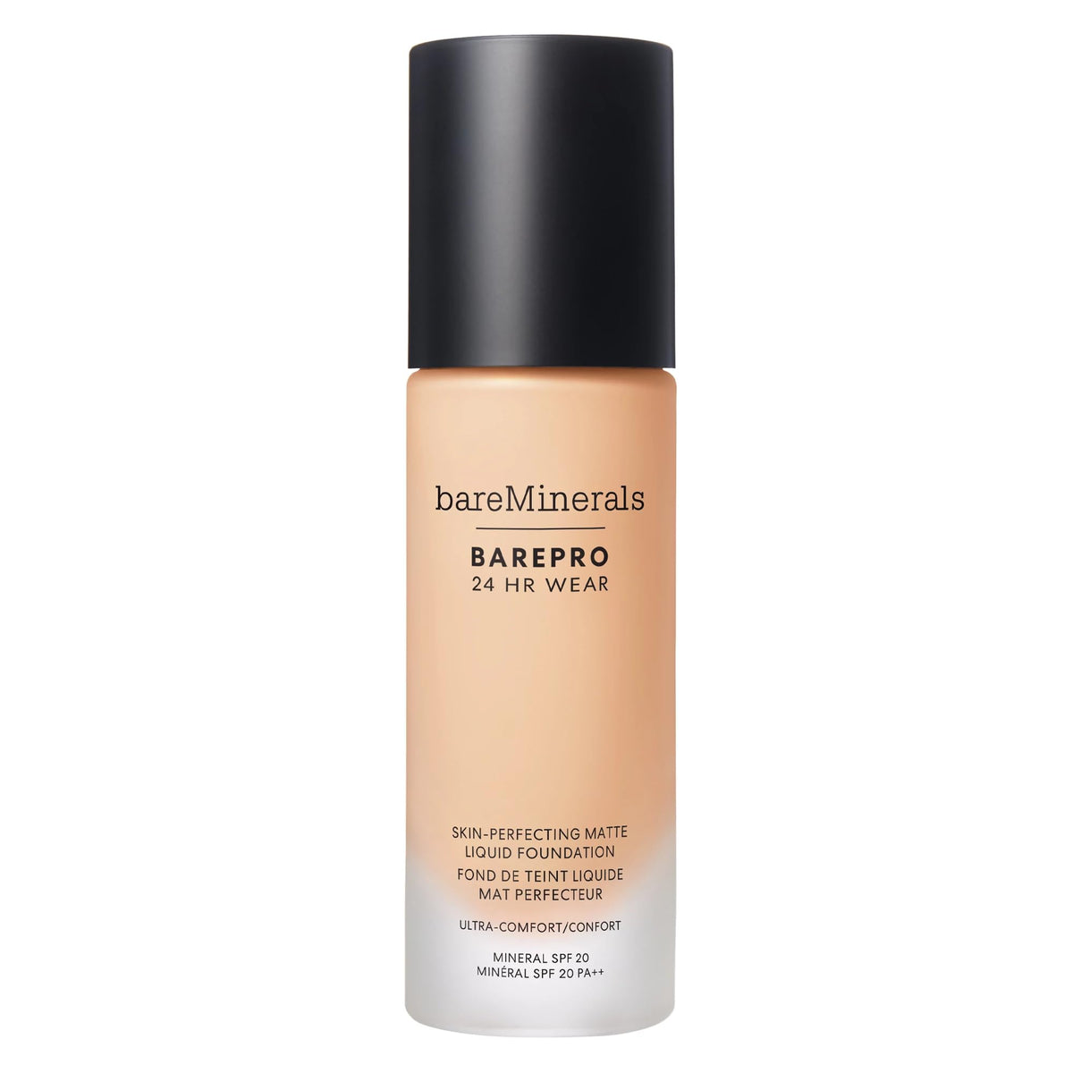 Bareminerals Barepro 24HR: bouteille visage au fini mat, dosé pour une tenue longue durée