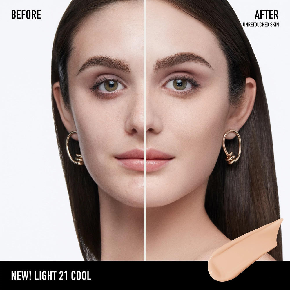 Bareminerals Barepro 24HR Matte, texture légère offre une couvrance naturelle et confortable.