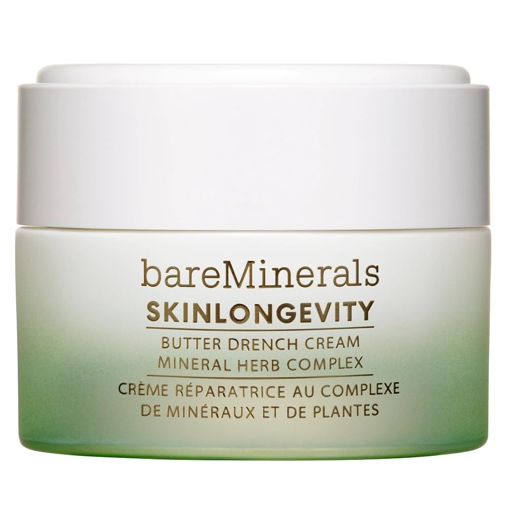 BareMinerals Butter Drench montre sa texture beurrée pour une hydratation intense.