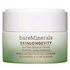 BareMinerals Butter Drench montre sa texture beurrée pour une hydratation intense.