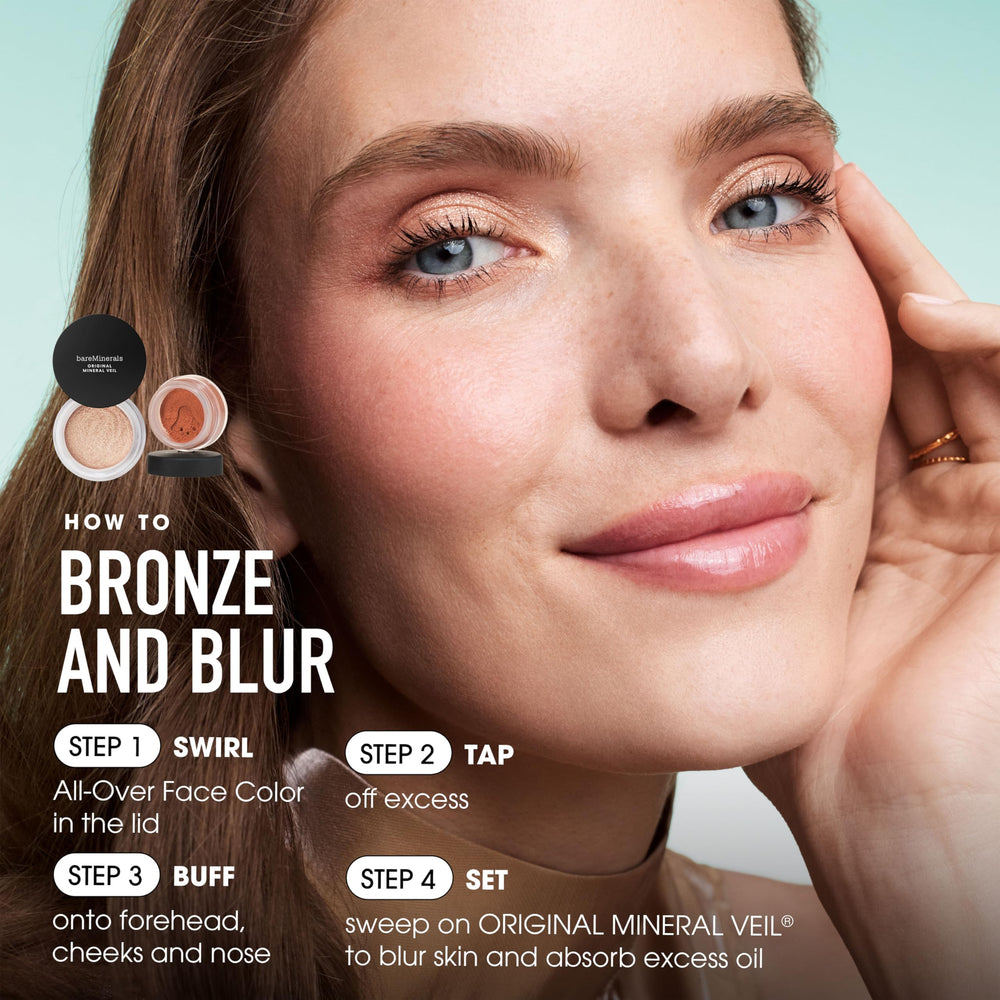 BareMinerals compact portable, pratique pour retouches en déplacement
