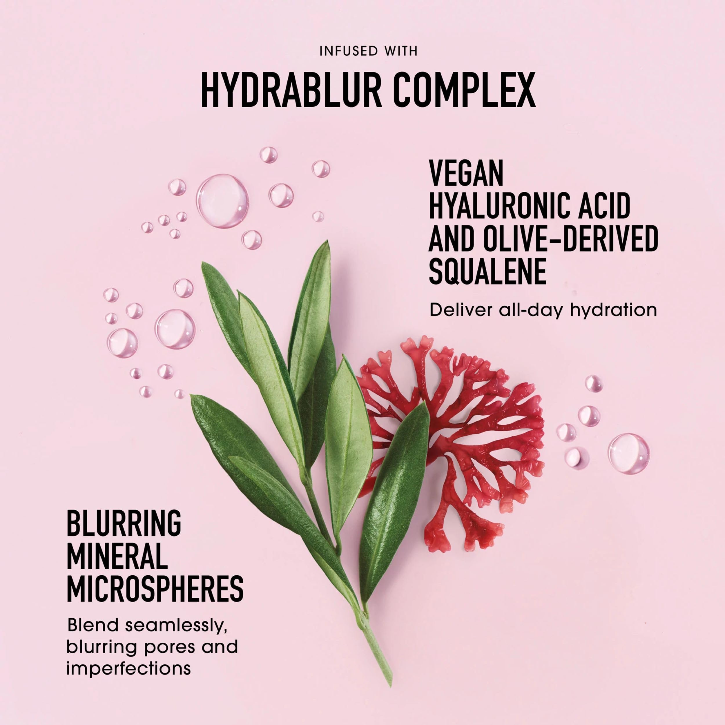 Formule hydratante enrichie en acide hyaluronique et squalane pour peau confortable.
