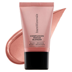 BareMinerals Complexion Rescue Blonzer Kiss of Pink, fini rosé-bronze fluide pour un éclat naturel.