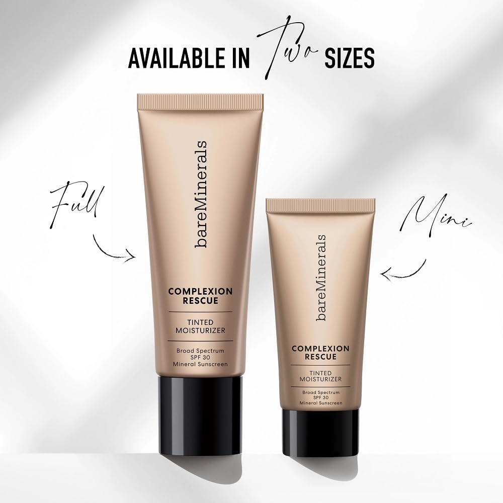 BareMinerals Complexion Rescue format voyage, pratique pour retouches quotidiennes.