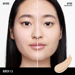 BareMinerals Complexion Rescue Matte, teinte Birch 1.5, texture légère et facile à appliquer.
