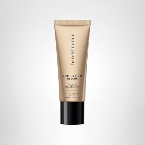 Teint lumineux avec BareMinerals Complexion Rescue pour routine beauté.