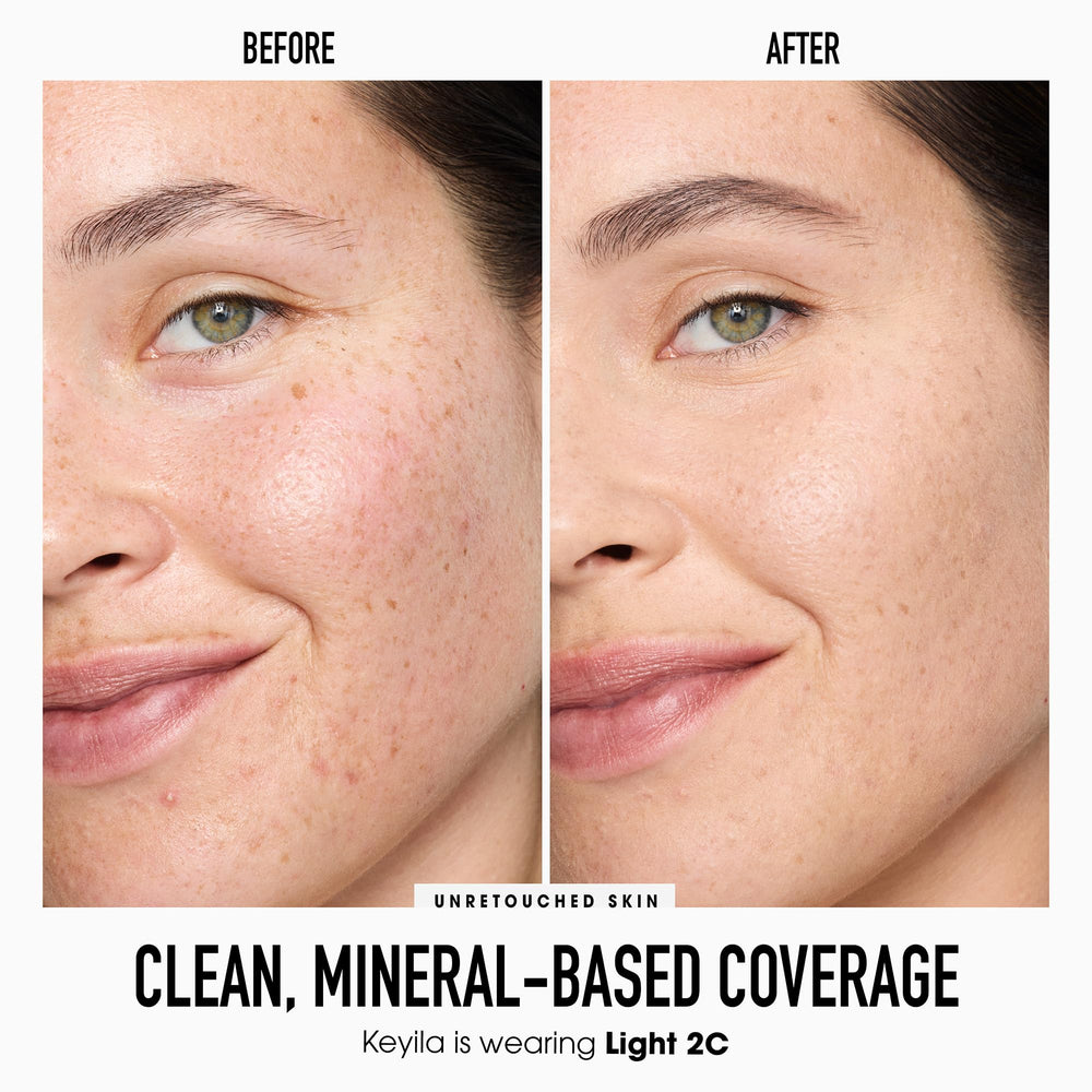 BareMinerals, applicateur en pointe pour précision ciblée sur les cernes.