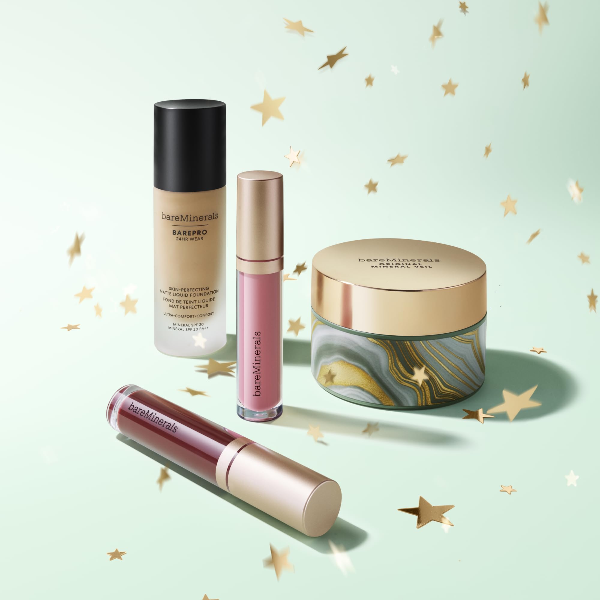 bareMinerals Mineralist baume-brillant-cranberry, finition lumineuse sur les lèvres