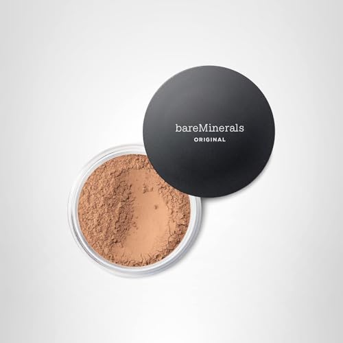 BareMinerals emballage compact pratique pour retouches en déplacement.