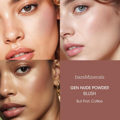 bareMinerals Gen Nude rouge en poudre teinte mais-dabord-cafe pour un éclat naturel
