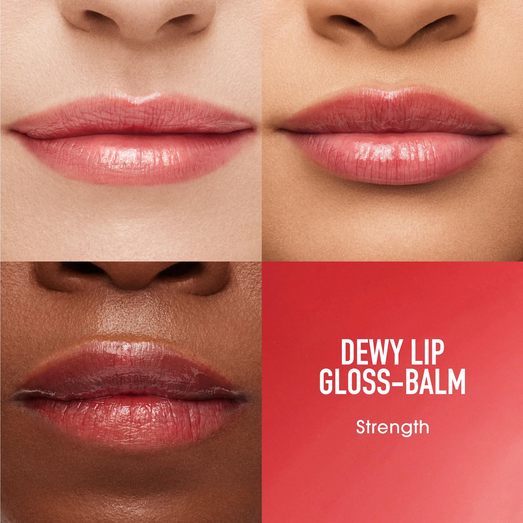 Application en action du Dewy Lip Gloss-Balm sur les lèvres.