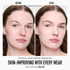 bareMinerals pinceau fini éclat pour une application rapide et uniforme.