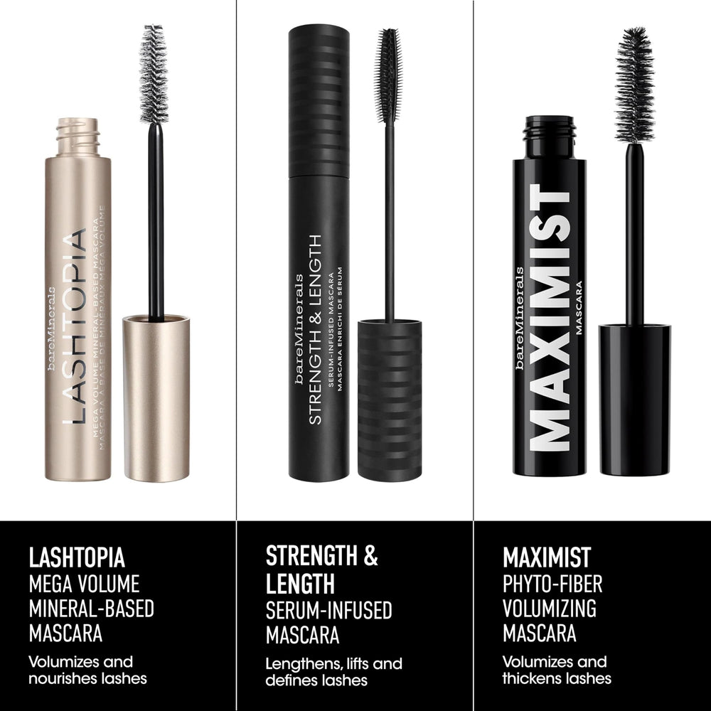 bareMinerals mascara démaquillage doux se retire facilement sans agresser les cils.