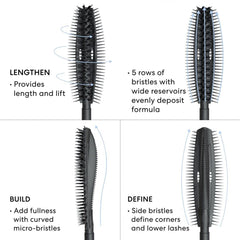 bareMinerals mascara longue tenue sans bavure assure un regard net toute la journée.