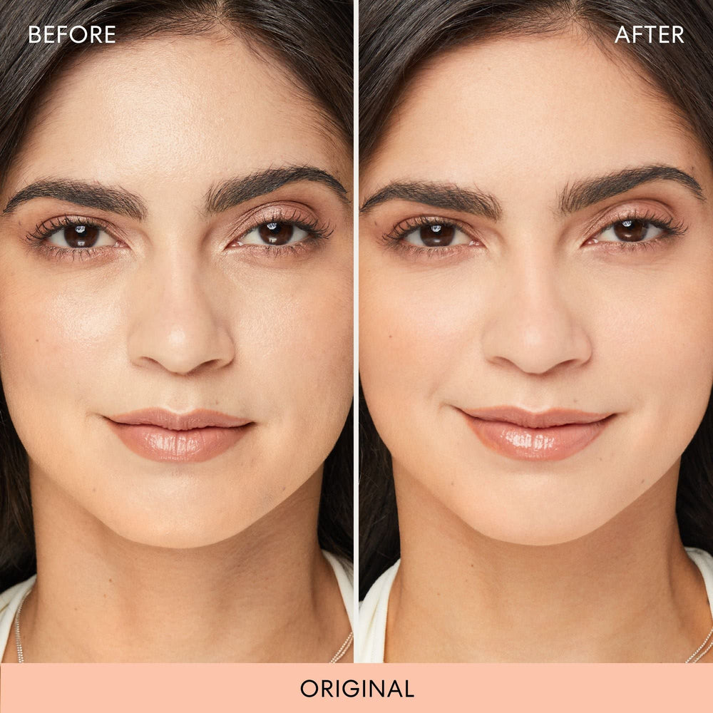 bareminerals mineral veil application zone t avec pinceau pour correction légère et durable