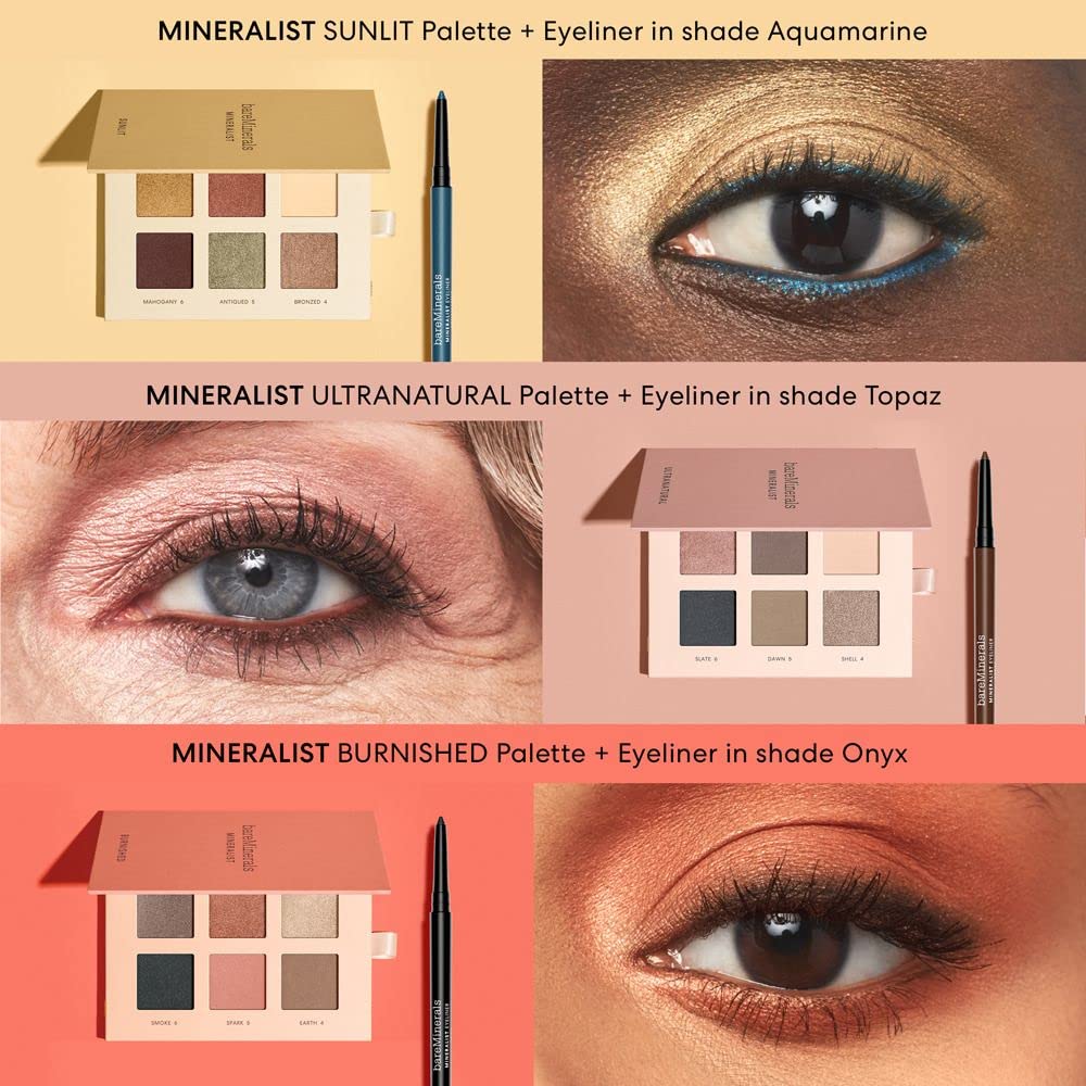 BareMinerals Mineralist Durable Topaz – testé dermatologiquement et compatible lentilles.