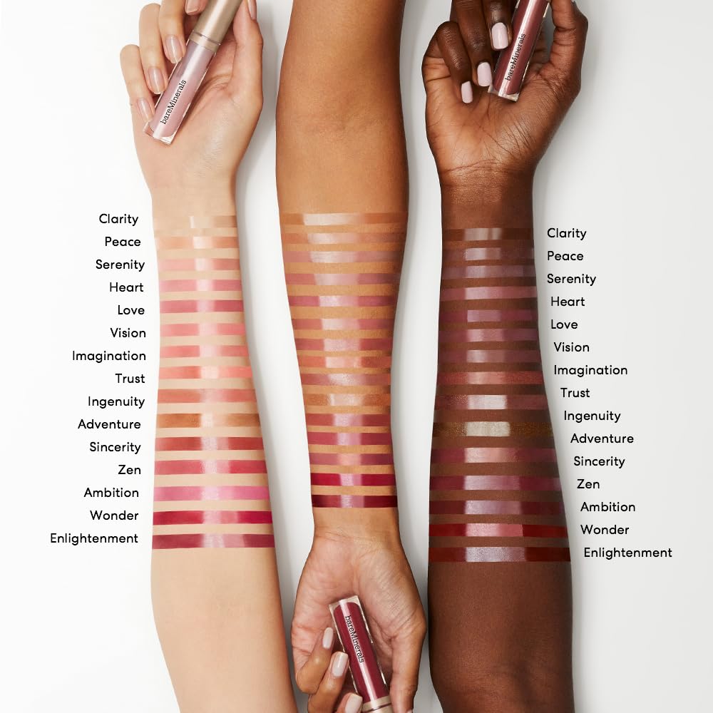 Texture hydratante du gloss-balm Clarity appliquée sur la peau.