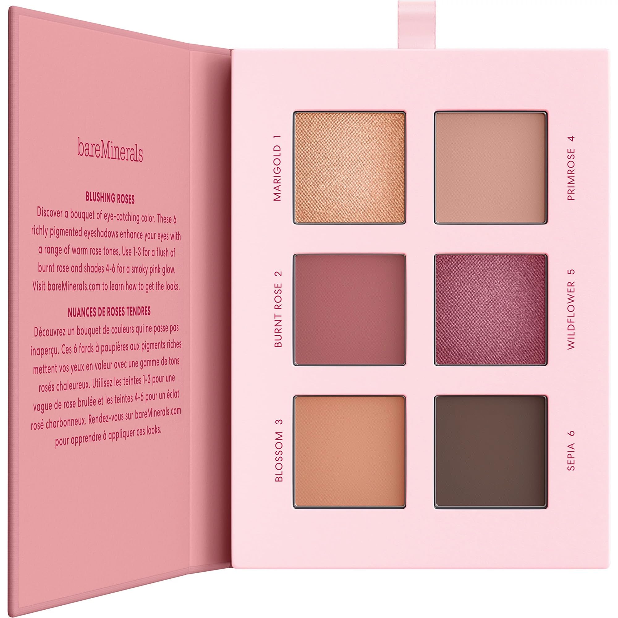 bareMinerals Mineralist Rosewood – palette ombrée pour un regard durable et facile à estomper.