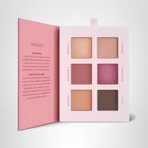 bareMinerals Mineralist Rosewood – six teintes polyvalentes pour maquillages naturels ou audacieux.