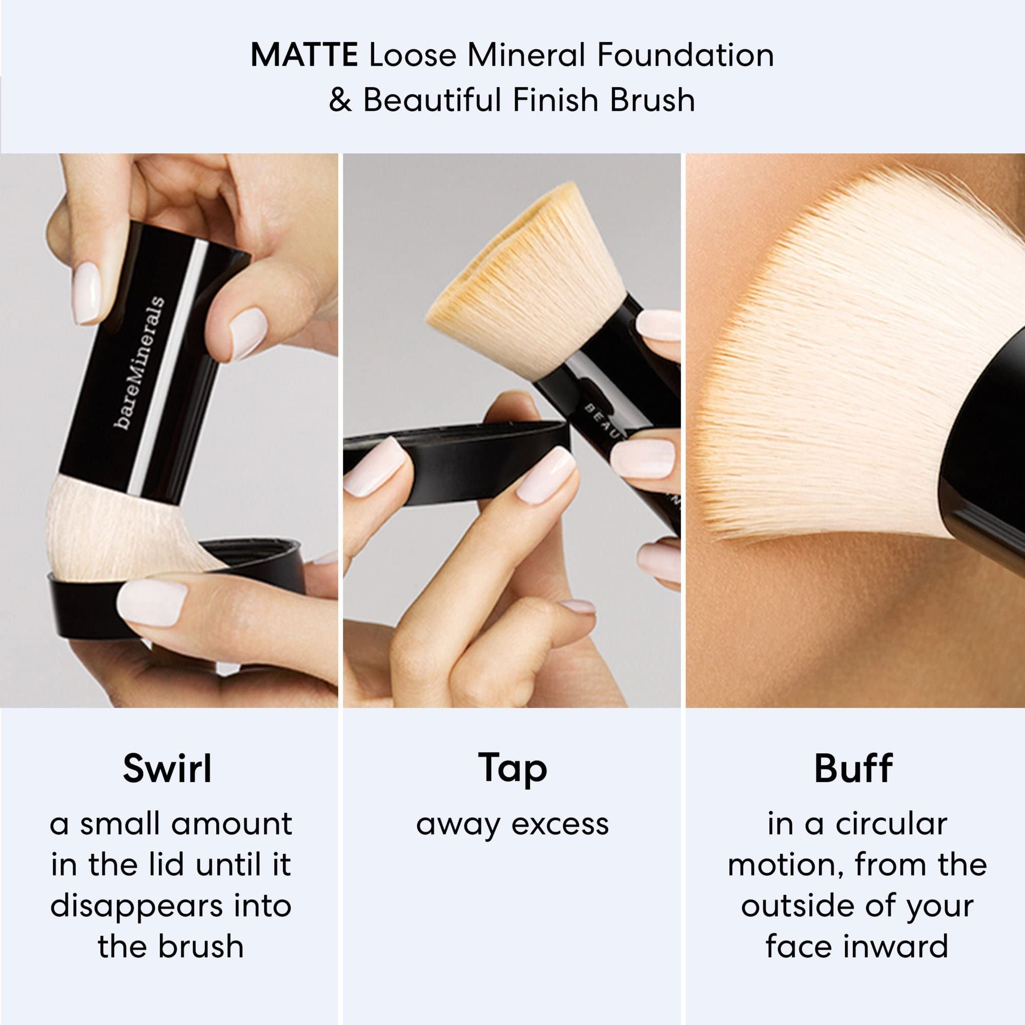 bareminerals Original Matte poudre-spf-15-mineral souligne la protection UVA/UVB