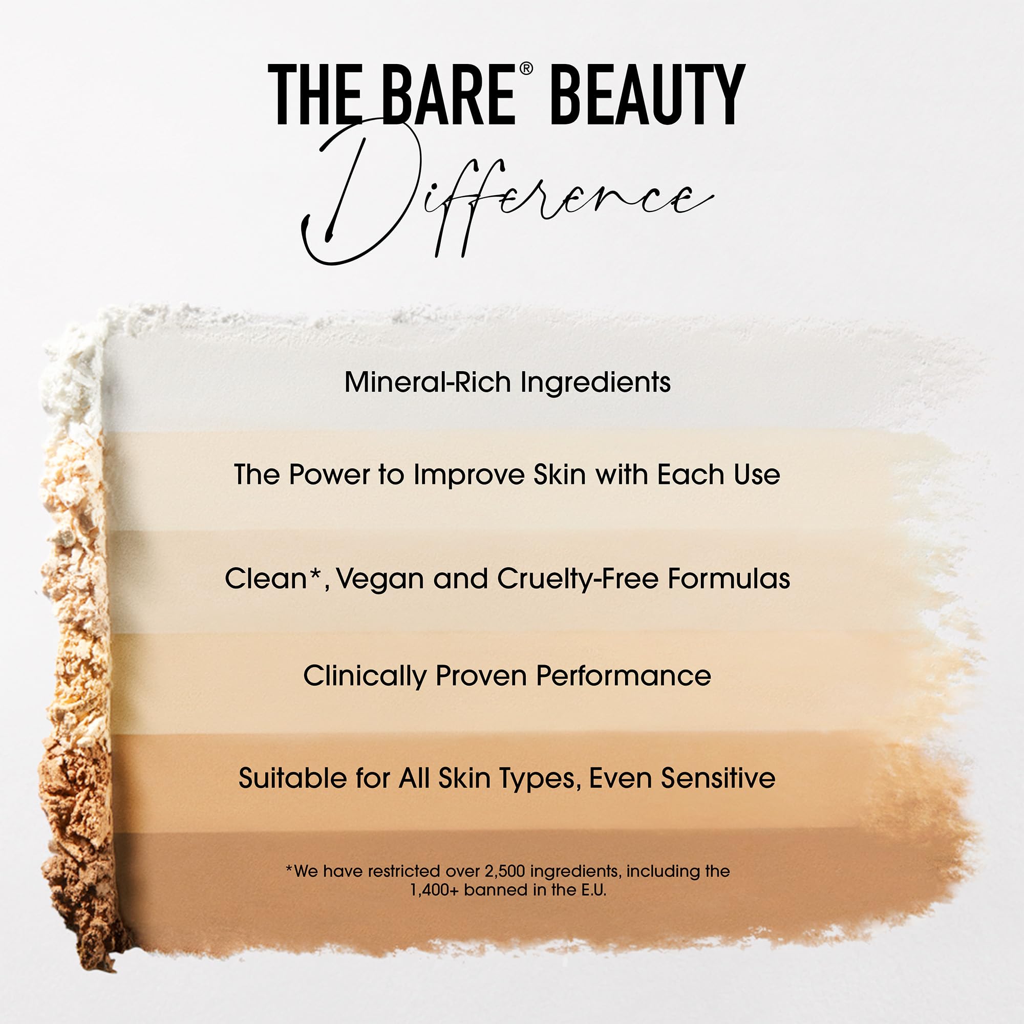 BareMinerals pinceau applicateur doux, application précise
