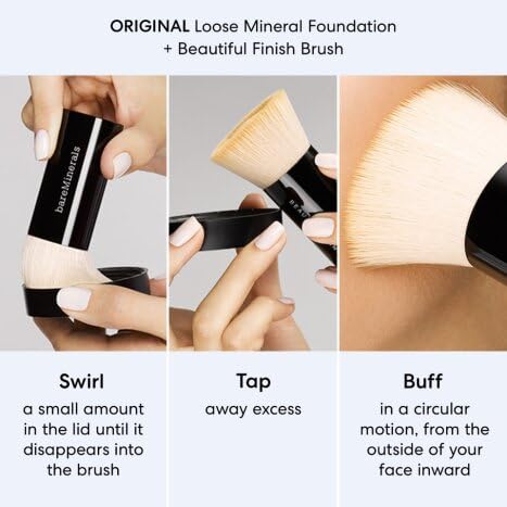 bareMinerals Poudre libre SPF15 dermatologue-testée pour sécurité cutanée
