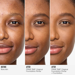 BareMinerals Prébase Originale appliquée, pores réduits et texture plus lisse