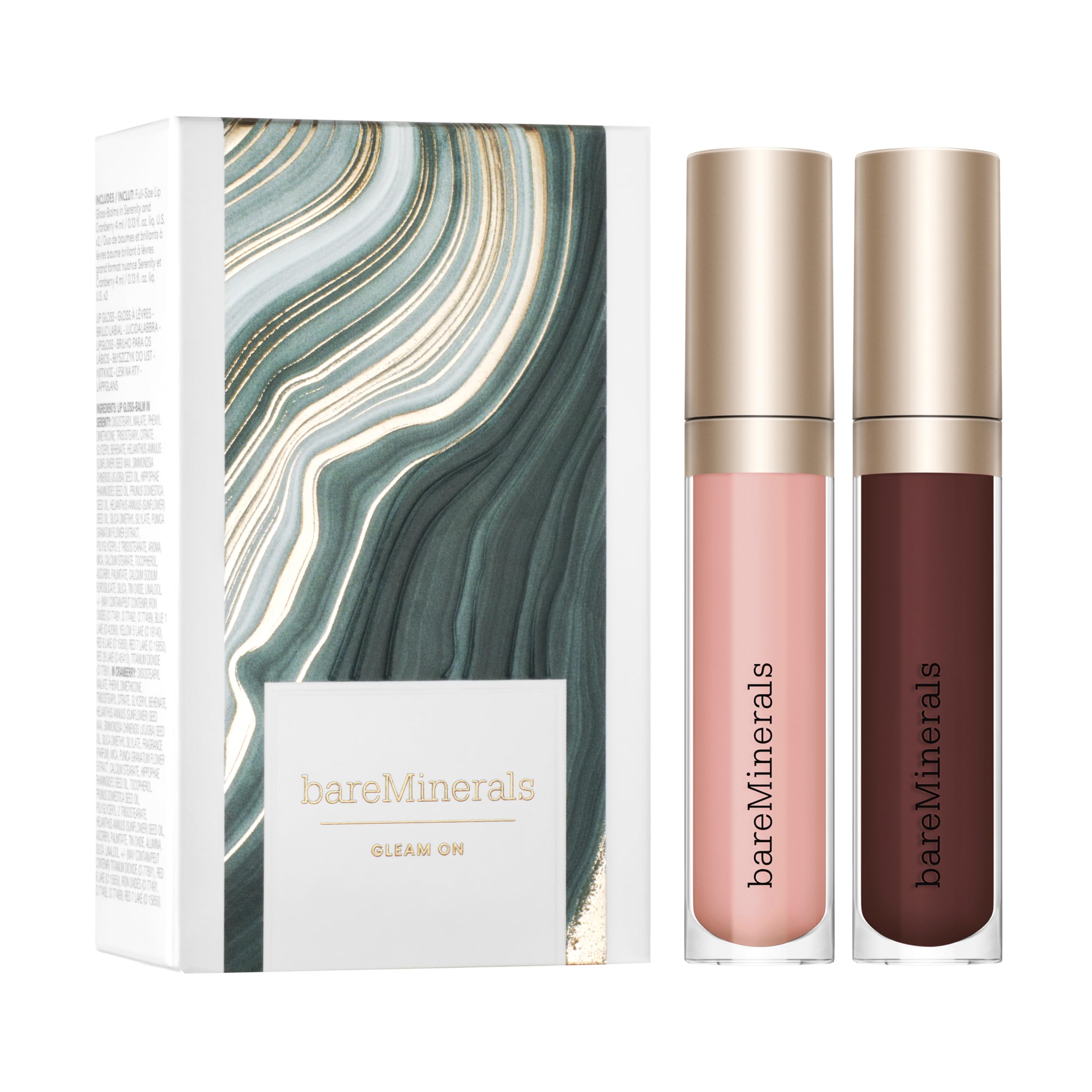 bareMinerals Mineralist baume-brillant-serenite sur les lèvres, application douce et hydratante