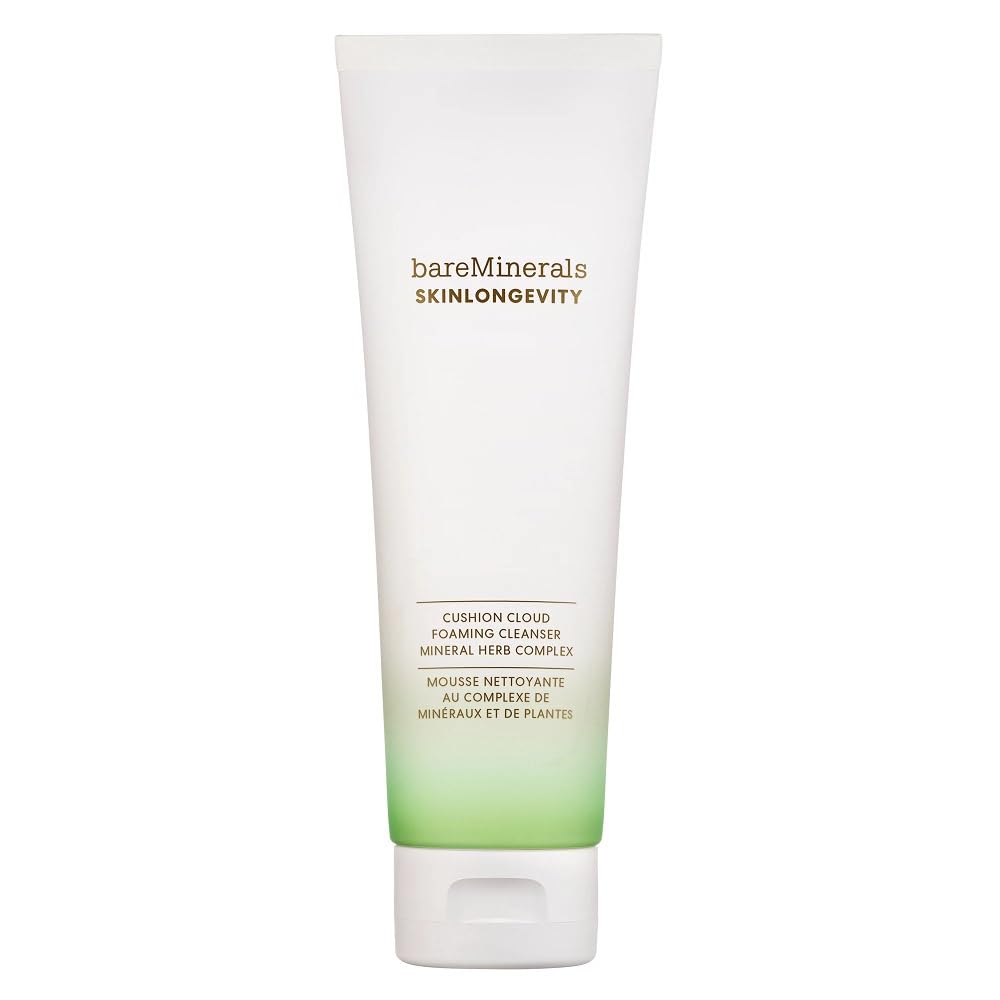 bareMinerals Skinlongevity nettoyant crème-mousse purifie sans dessécher la peau