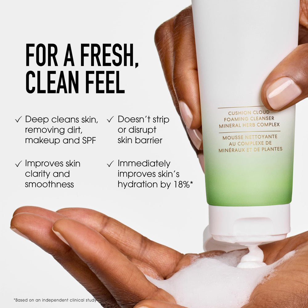 texture crème-mousse veloutée de bareMinerals Skinlongevity pour peau plus douce