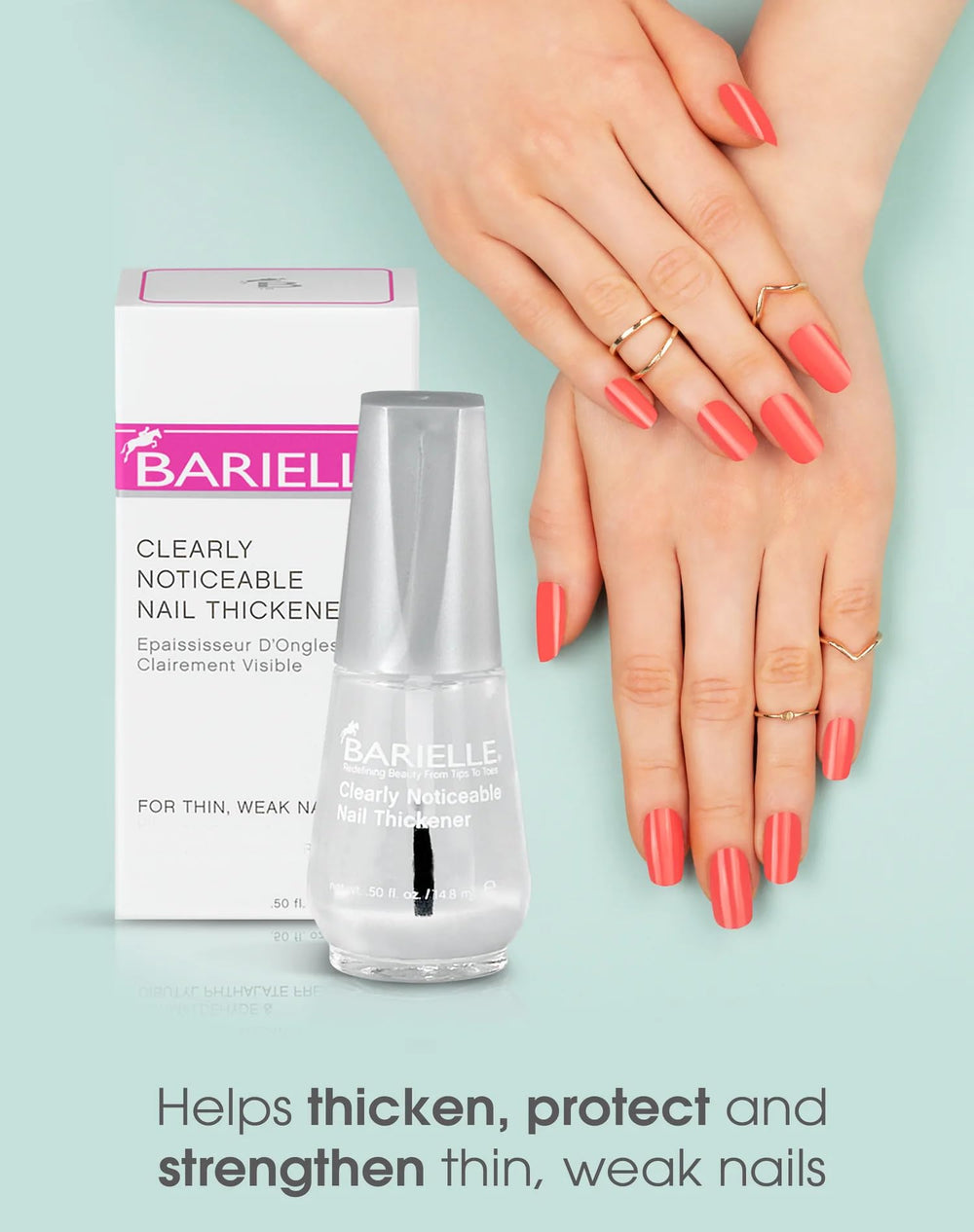 Barielle application rapide ongles épais, résultat épaissi rapidement.
