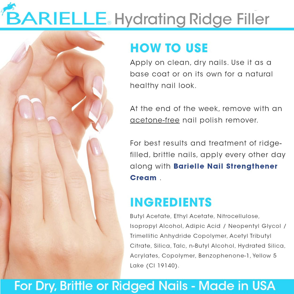 Barielle formule hydratante en profondeur pour des ongles plus forts.
