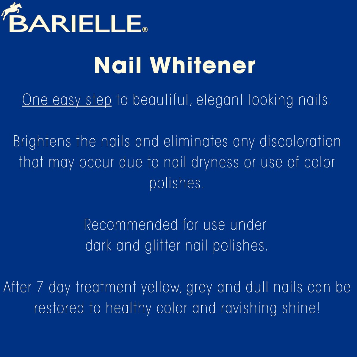Barielle Nail Whitener – teinte satinée; effet naturel éclaircit les ongles.