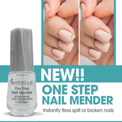 BARIELLE One Step Nail Mender – applicateur-brosse facilitant l’application et la réparation.