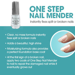 BARIELLE One Step Nail Mender – texture qui lisse fissures et ridges pour une application régulière.