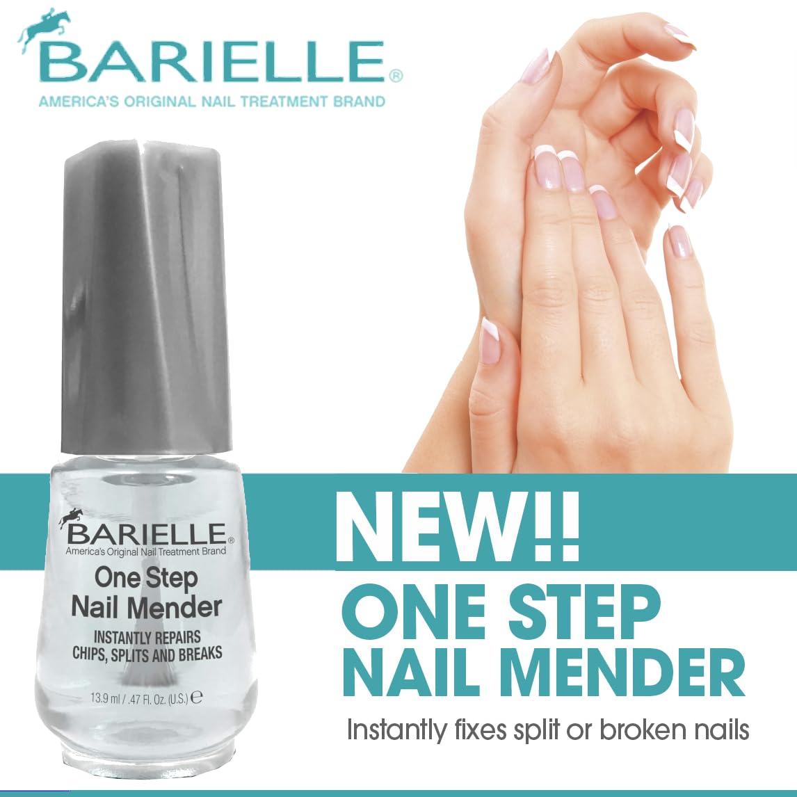 BARIELLE One Step Nail Mender – prêt pour une manucure soignée et durable.
