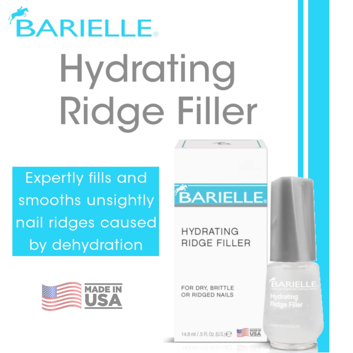 Barielle texture hydratante, ongles mieux nourris.