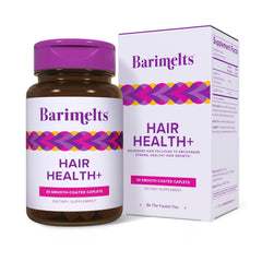 Barimelts Santé Cheveux Plus capsules faciles à avaler soutenant la vitalité capillaire.