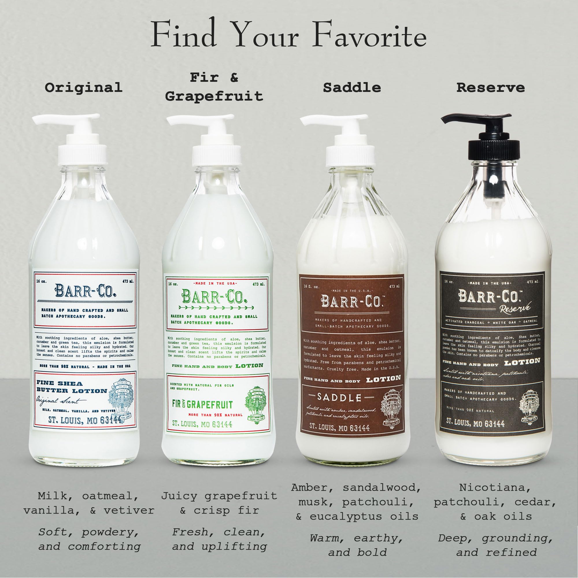 Produit fabriqué aux États-Unis par Barr-Co Original, soin artisanal.
