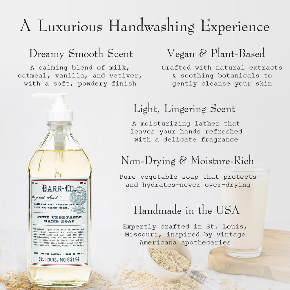 Savon Barr-CO: texture cremeuse prête à être appliquée sur les mains.