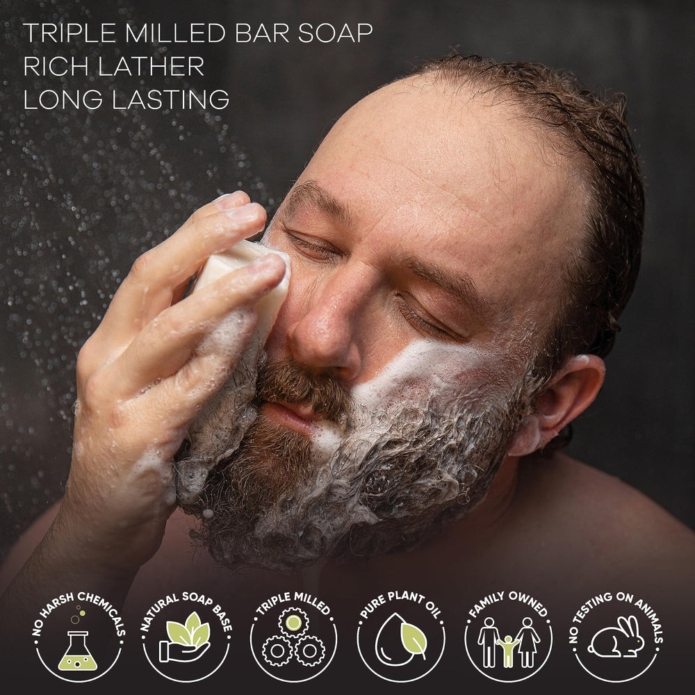 Barre savon citronnelle – parfum frais et subtil pour hommes.