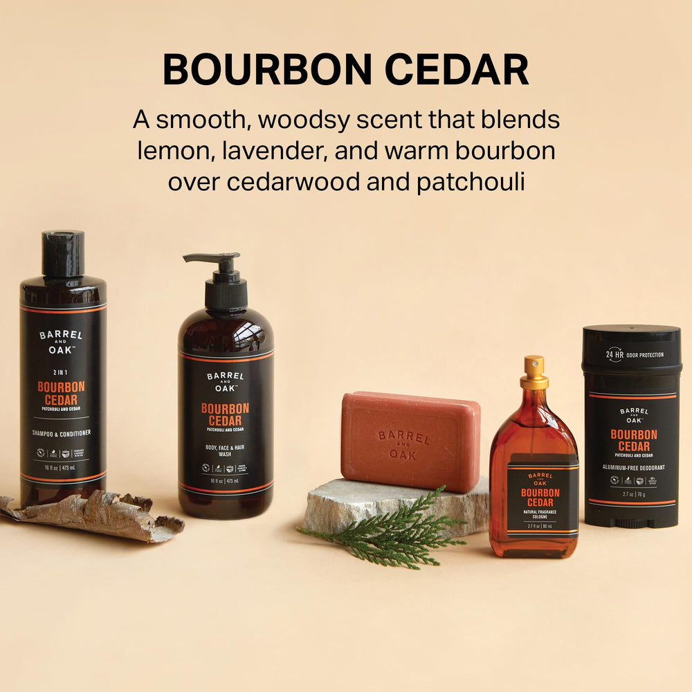 Barrel & Oak natural vegan formula without parabens and SLS