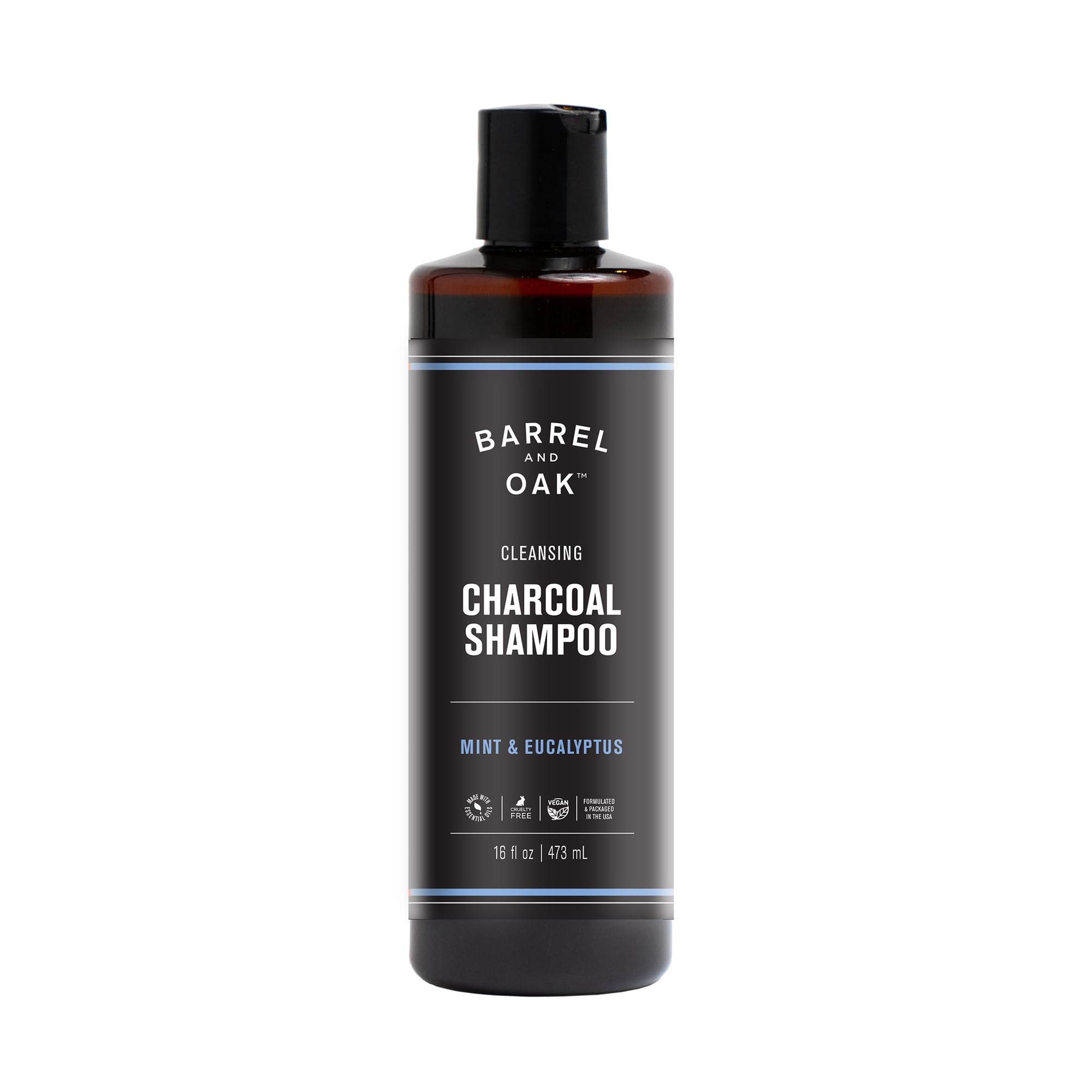 Barrel & Oak charbon-cheveux menthe eucalyptus : rafraîchissement durable.