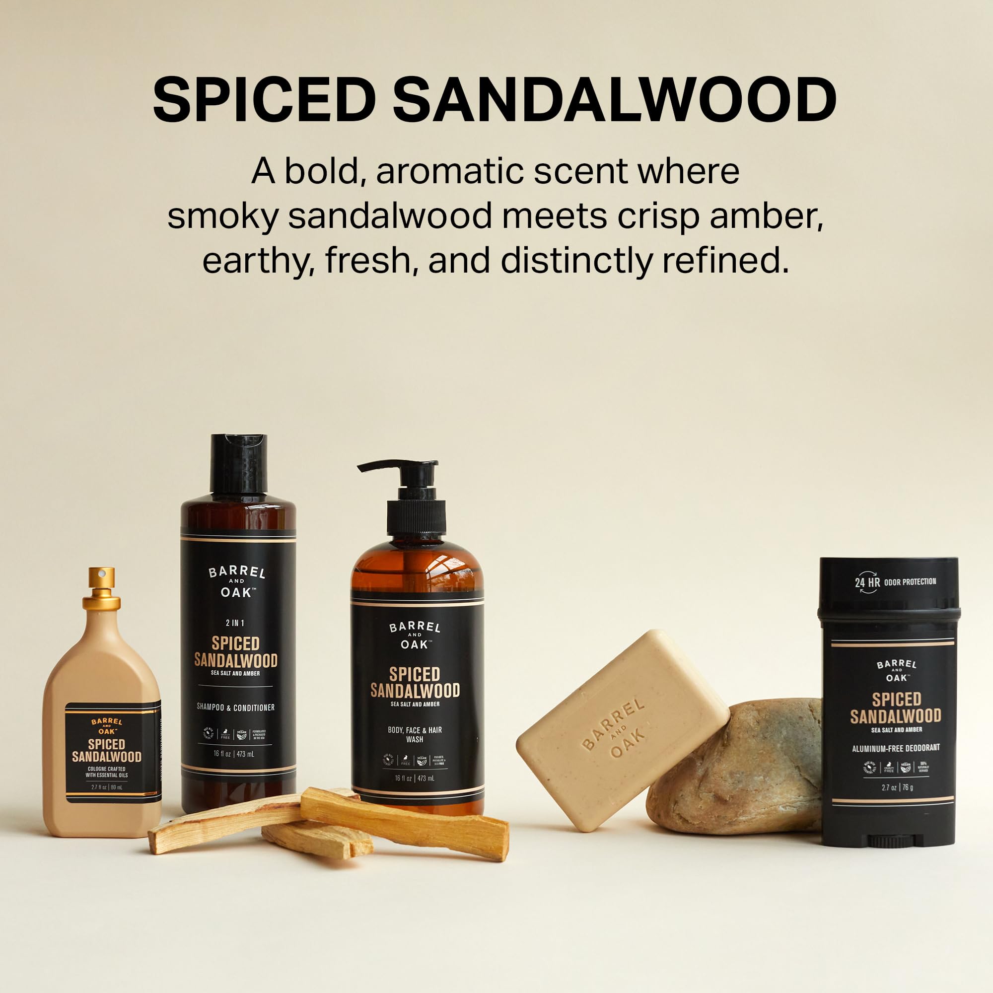 Barrel & Oak texture du stick, application facile et confortable