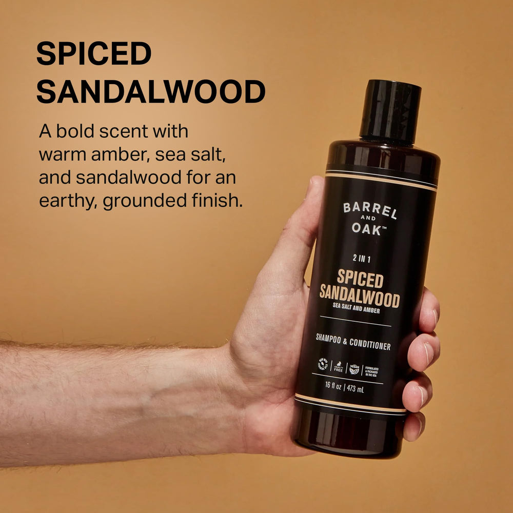 Barrel & Oak vegan sans parabènes, respectueux de l'environnement.