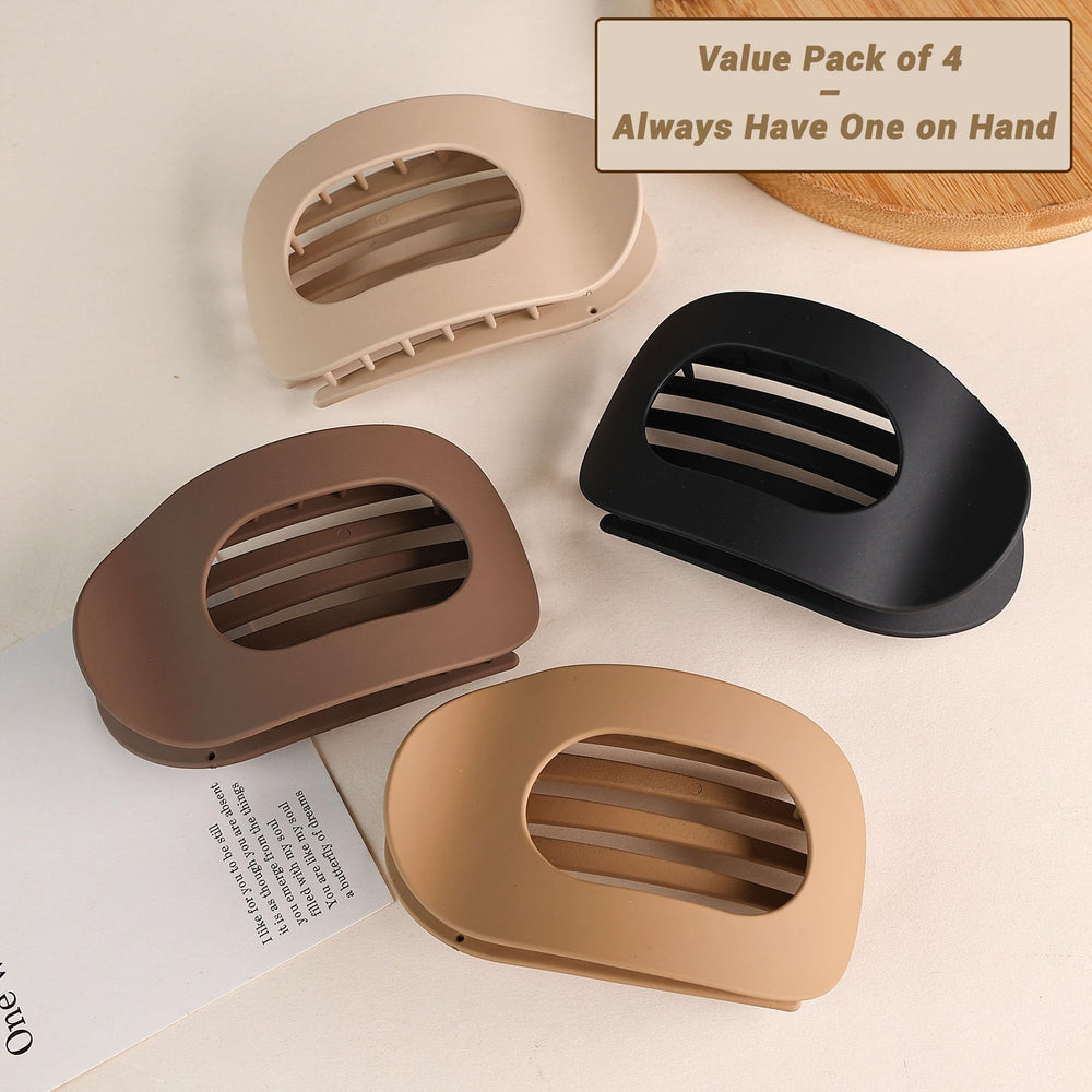 Barrette bec-de-canard usage polyvalent, parfaite pour coiffage rapide et maquillage.